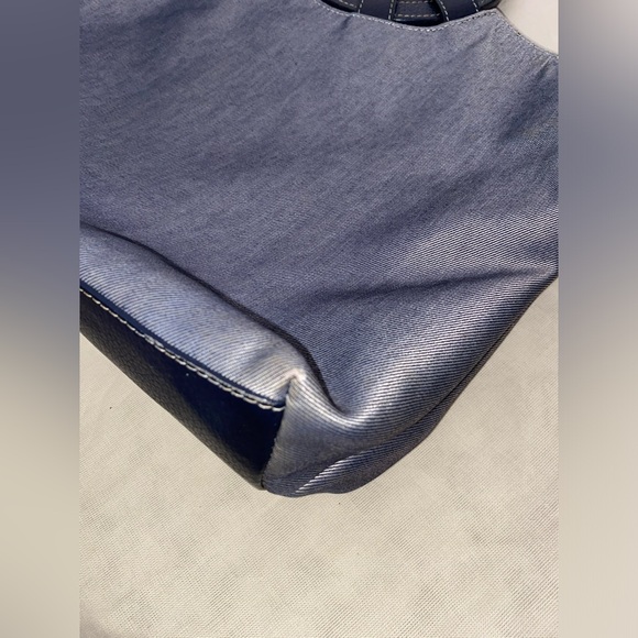 Authentic Vintage Hunting World Leather & Denim Tote/Handbag - Picture 15 of 15